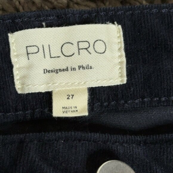 Pilcro And The Letterpress High Rise Skinny Corduroy Pants Women's Size 27 Black - Picture 5 of 12